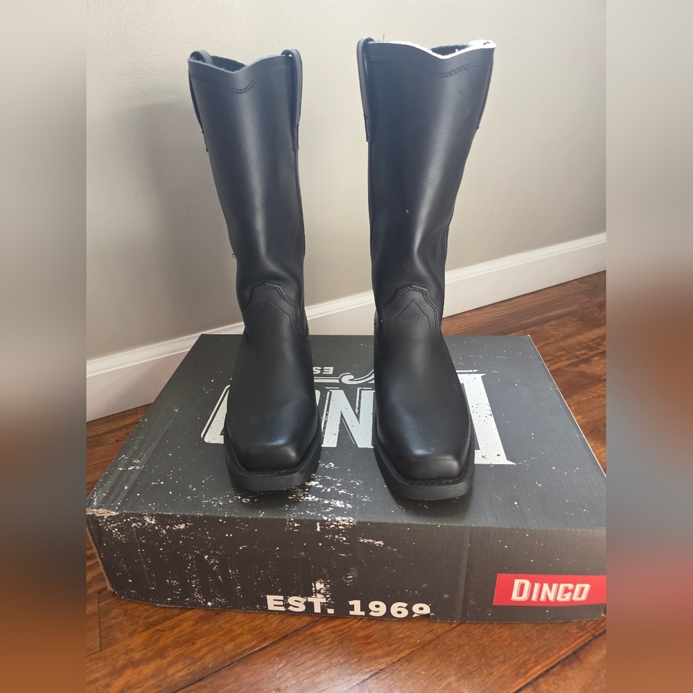 Dingo Black Leather Boots
